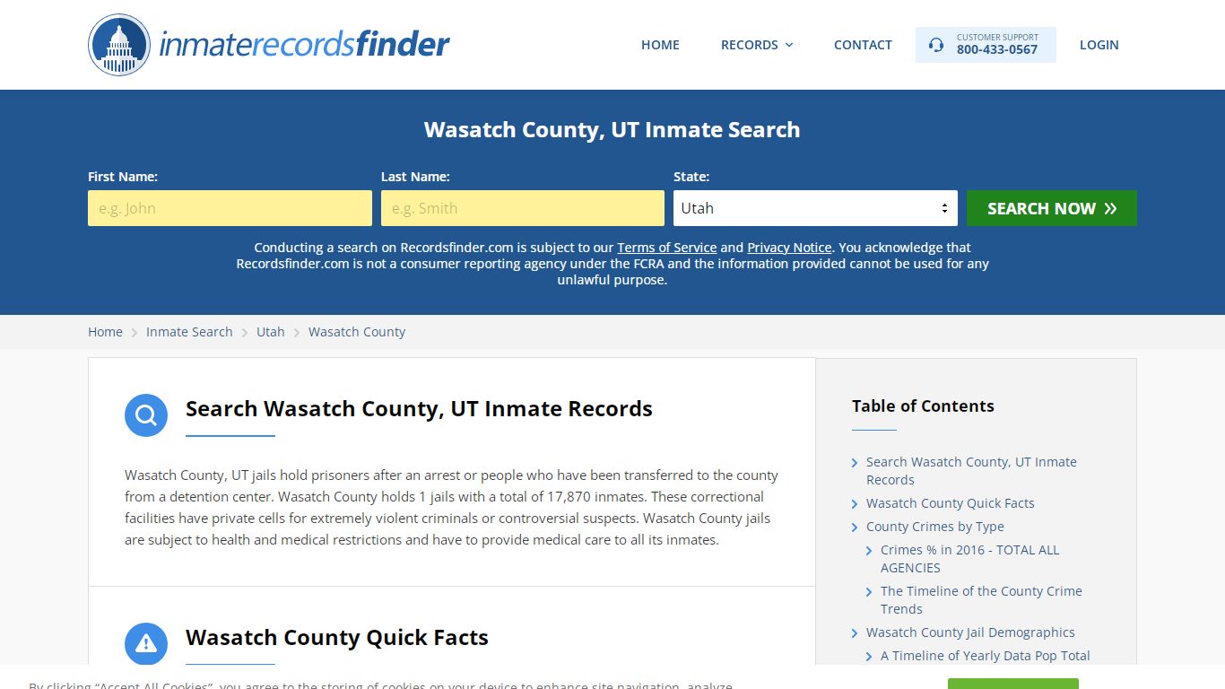 Wasatch County, UT Inmate Lookup & Jail Records Online